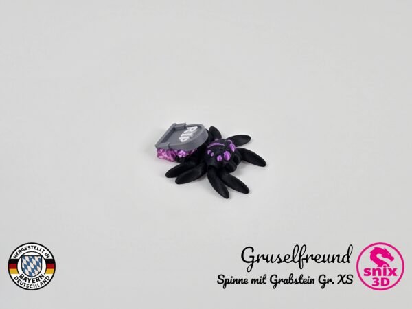 Spinne mit Grabstein XS