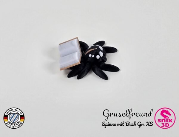 Spinne mit Buch XS