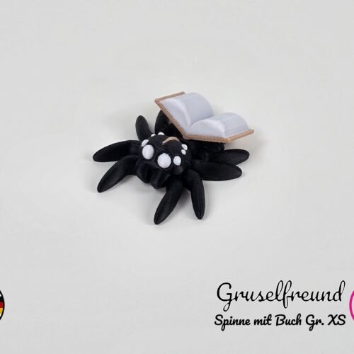 Spinne mit Buch XS